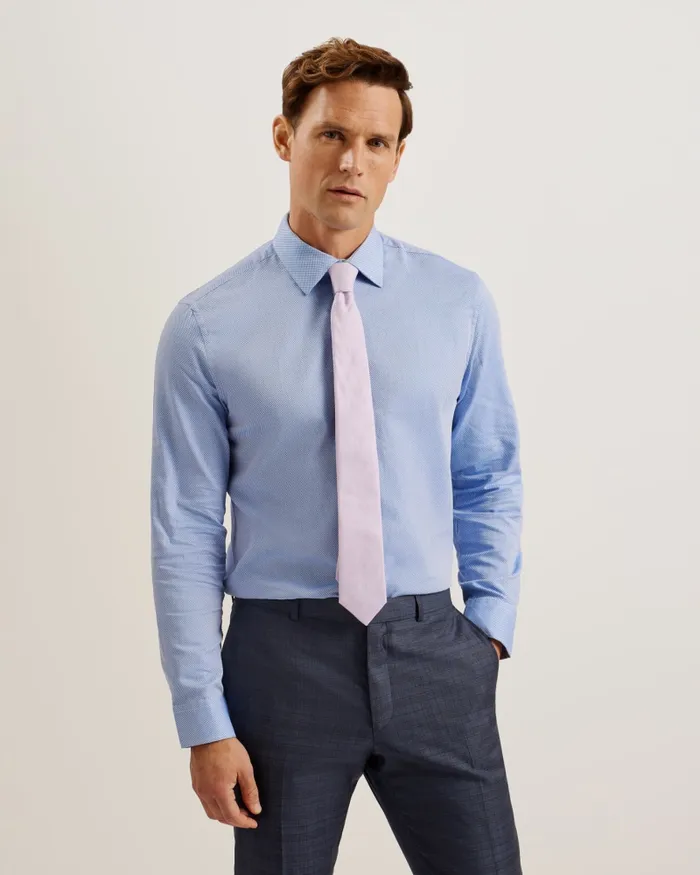 Men MEADS 8211 Silk Linen Blend Tie Lilac Ted Baker Ties and Bowties Men MEADS 8211 Silk Linen Blend Tie Lilac Ted Baker Ties and Bowties