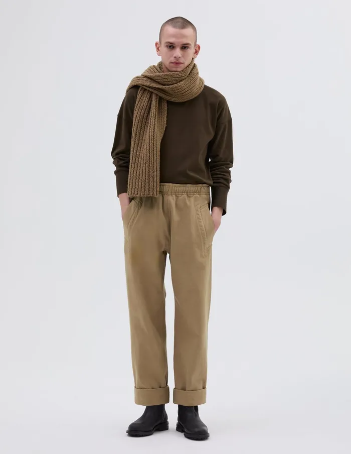 Men Mhl Wide Leg Jogger Stone Margaret Howell Trousers