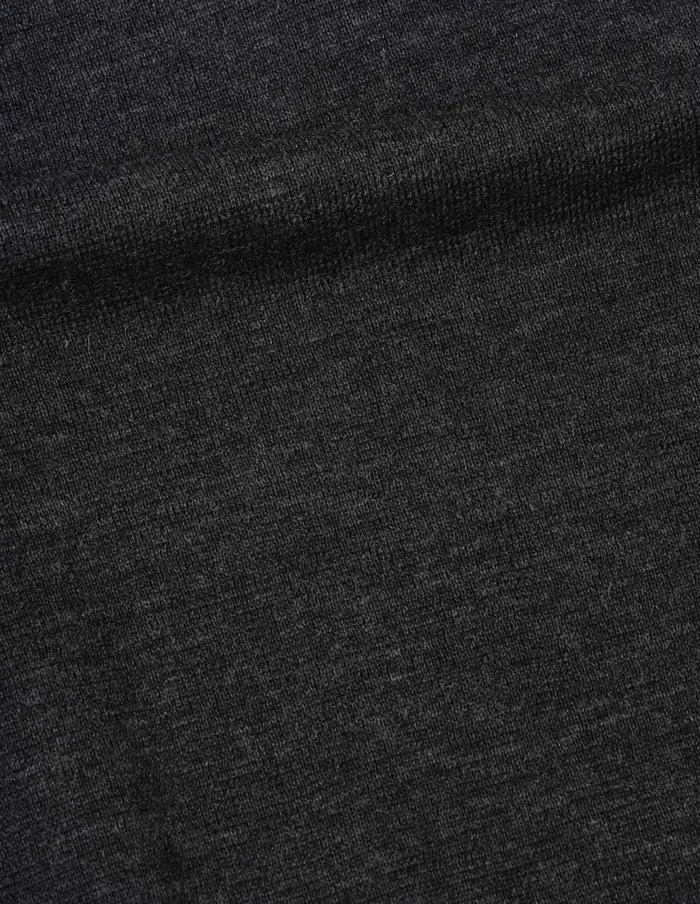 Men Mhl Woven Patch Crew Charcoal Margaret Howell Knitwear