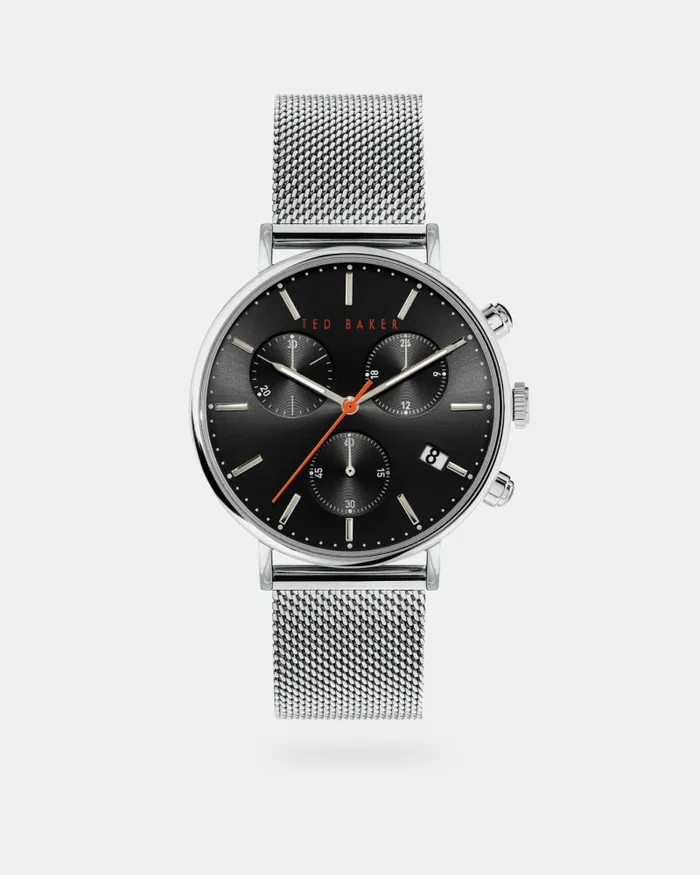 Men MIMOSE 8211 Mimosaa Chromo Mesh Strap Watch Silver Colour Ted Baker Watches and Jewellery Men MIMOSE 8211 Mimosaa Chromo Mesh Strap Watch Silver Colour Ted Baker Watches and Jewellery