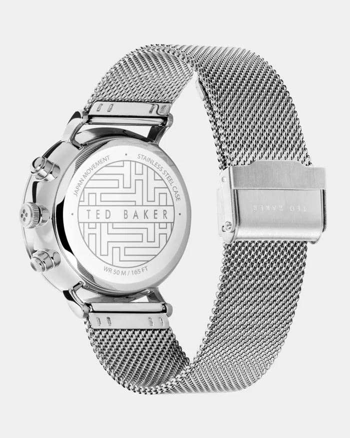 Men MIMOSE 8211 Mimosaa Chromo Mesh Strap Watch Silver Colour Ted Baker Watches and Jewellery Men MIMOSE 8211 Mimosaa Chromo Mesh Strap Watch Silver Colour Ted Baker Watches and Jewellery
