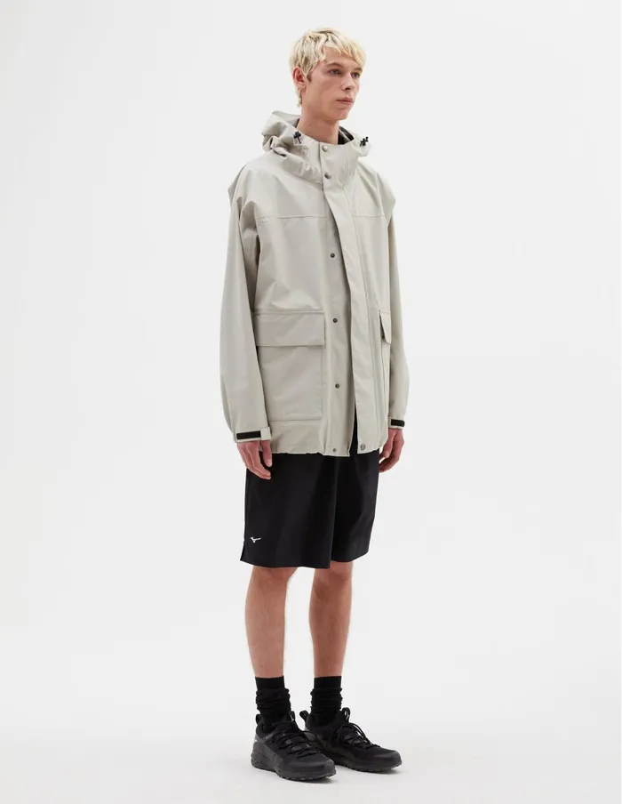 Men Mizuno GoreTex Jacket Light Stone Margaret Howell Sportswear