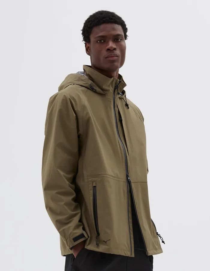 Men Mizuno Rain Jacket Light Khaki Margaret Howell Sportswear
