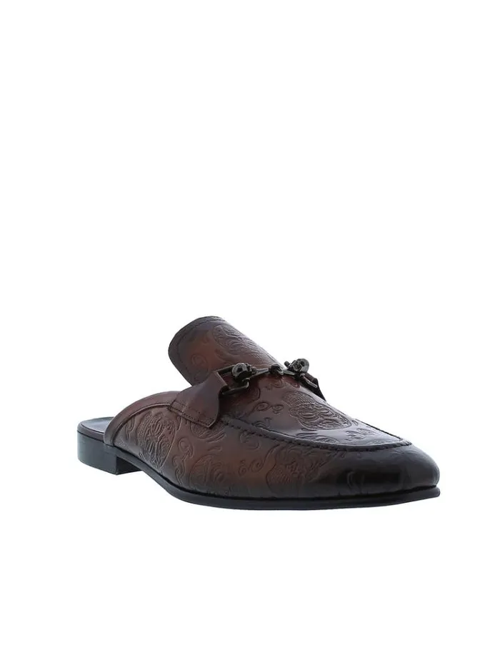 Men ORBIT SMOKING SLIPPER Cognac Robert Graham Shoes