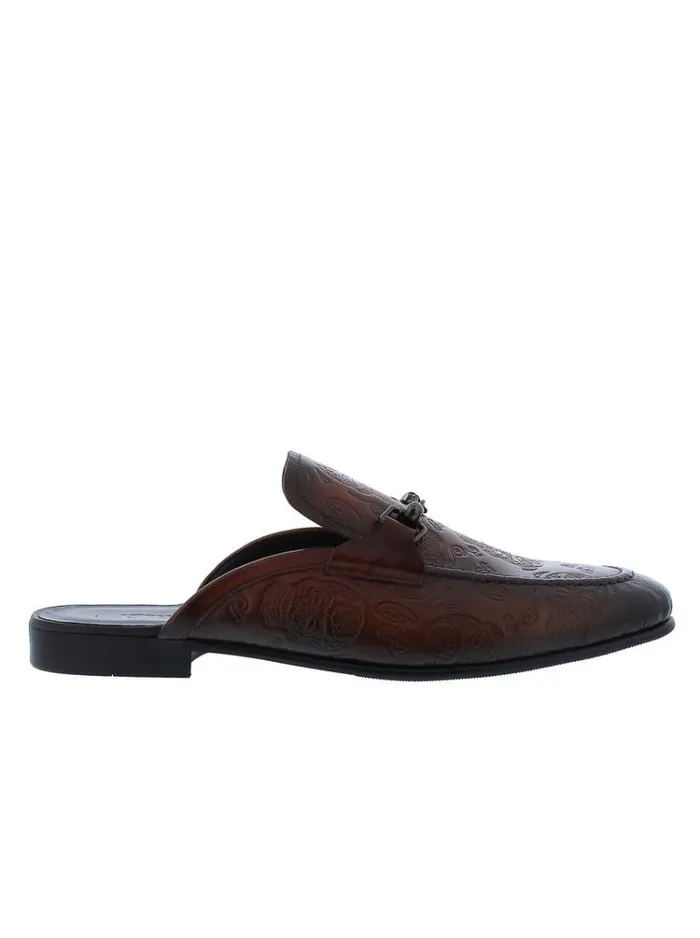 Men ORBIT SMOKING SLIPPER Cognac Robert Graham Shoes