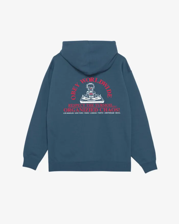 Men ORGANIZIED CHAOS HEAVYWEIGHT ZIP HOOD Coronet Blue OBEY Clothing SWEATSHIRTS Men ORGANIZIED CHAOS HEAVYWEIGHT ZIP HOOD Coronet Blue OBEY Clothing SWEATSHIRTS