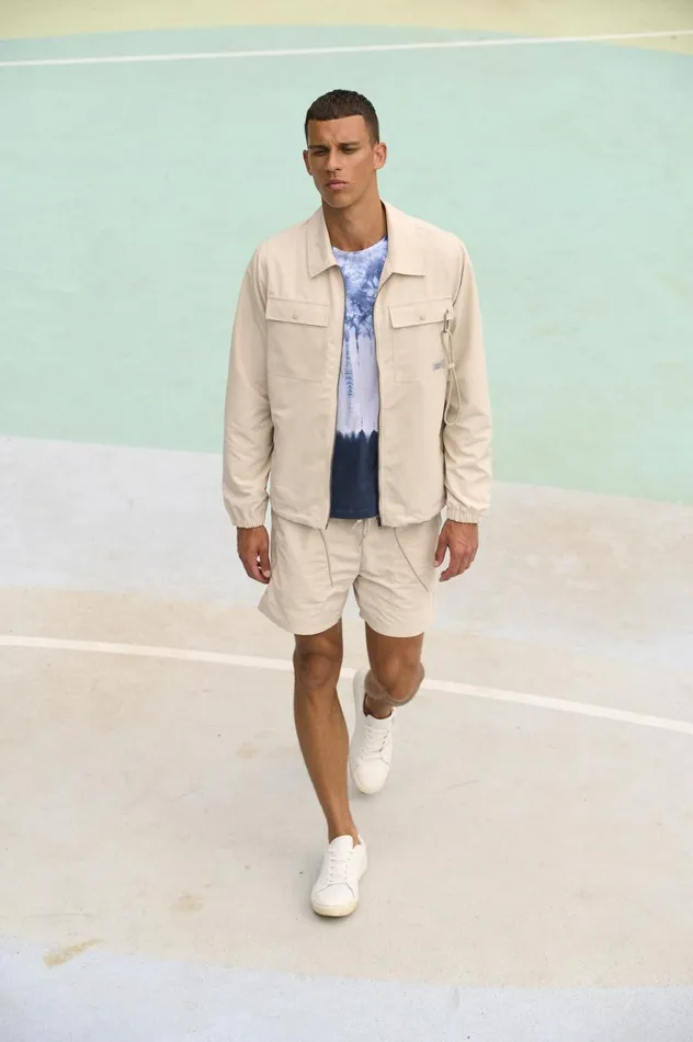 Men Outerwear Blend Outerwear Oyster Gray