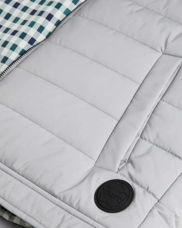 Men OVETA 8211 Showerproof Quilted Nylon Gilet Grey Ted Baker Coats and Jackets Men OVETA 8211 Showerproof Quilted Nylon Gilet Grey Ted Baker Coats and Jackets