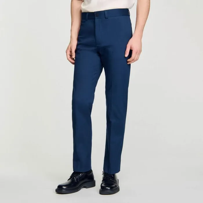 Men Pants and Shorts SANDRO Straightleg Chinos Dark Navy