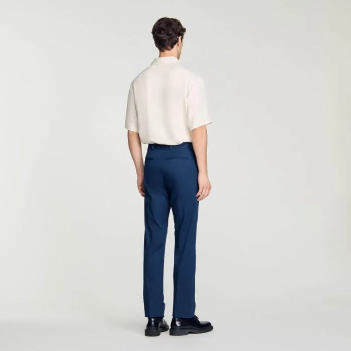 Men Pants and Shorts SANDRO Straightleg Chinos Dark Navy