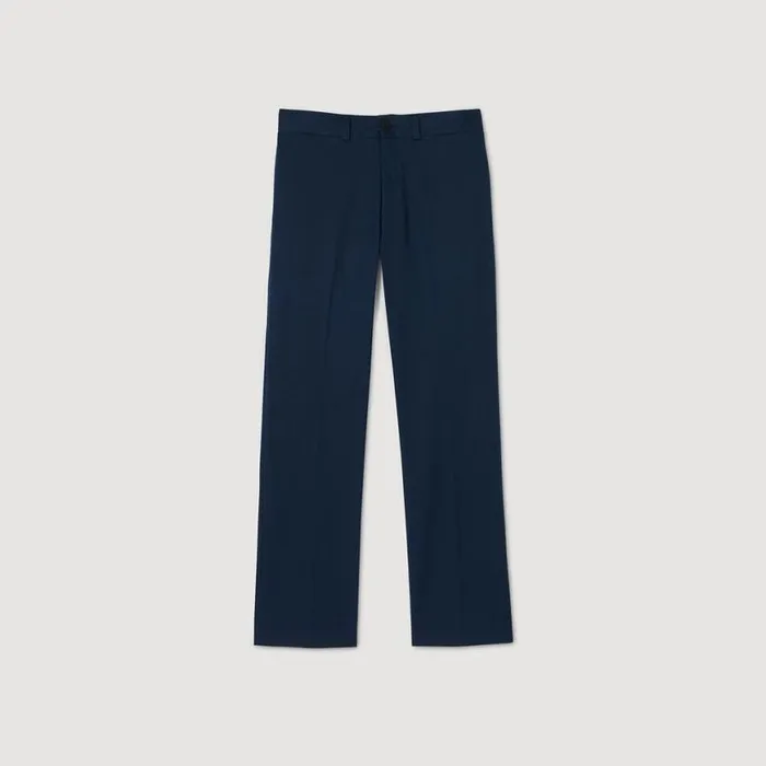 Men Pants and Shorts SANDRO Straightleg Chinos Dark Navy
