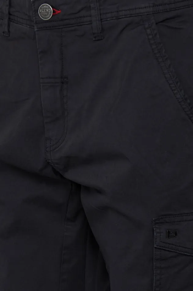 Men Pants Blend Casual Pants Black