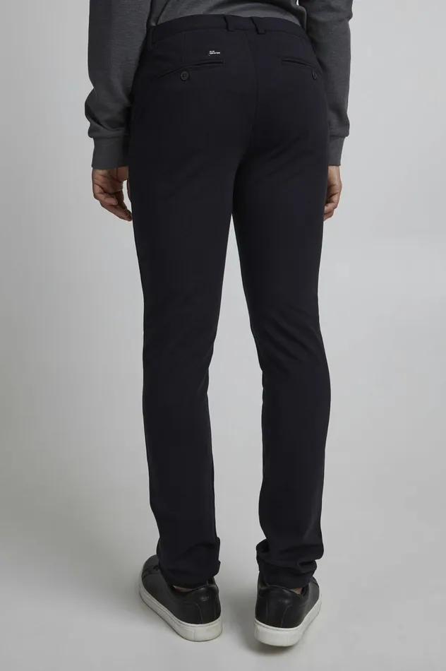 Men Pants Blend Casual Pants Dark Navy Blue