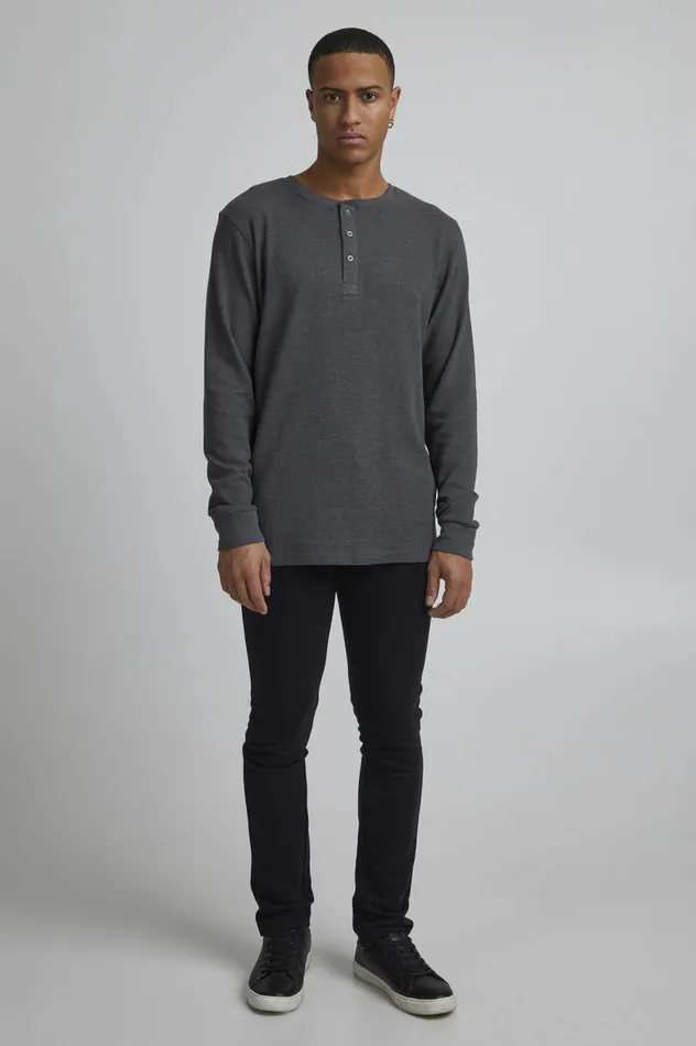 Men Pants Blend Casual Pants Dark Navy Blue
