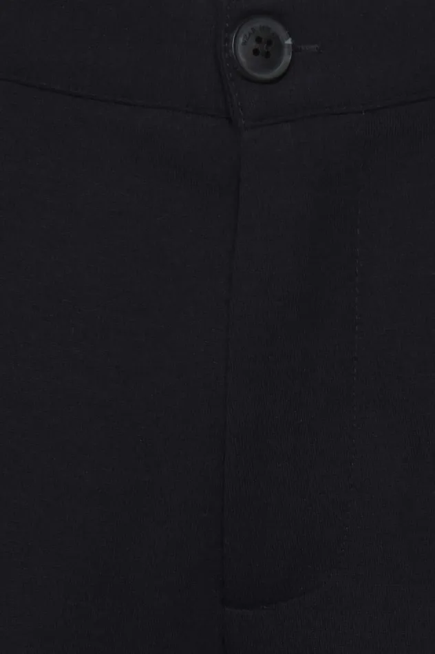 Men Pants Blend Casual Pants Dark Navy Blue