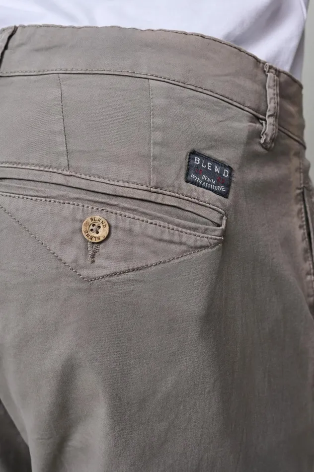 Men Pants Blend Casual Pants Granite