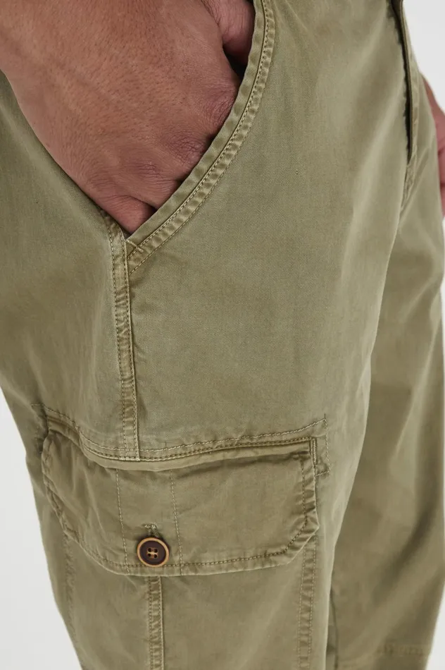 Men Pants Blend Casual Pants Martini Olive