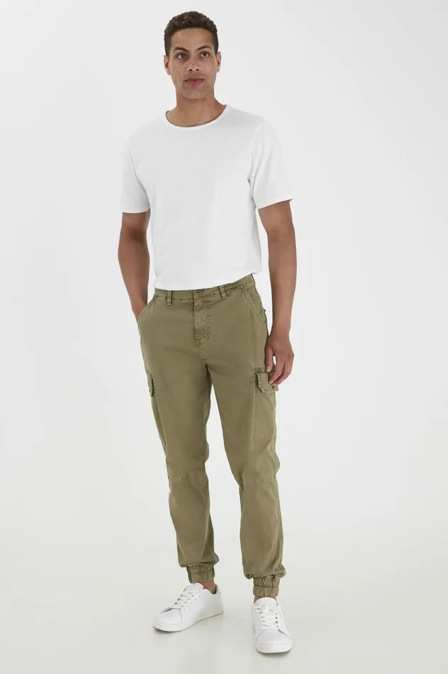 Men Pants Blend Casual Pants Martini Olive