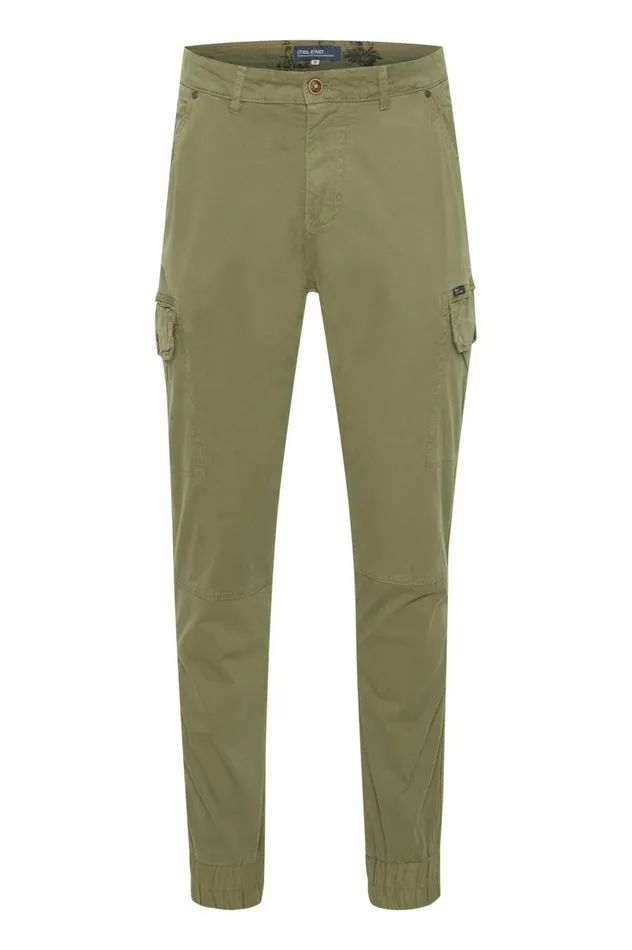 Men Pants Blend Casual Pants Martini Olive