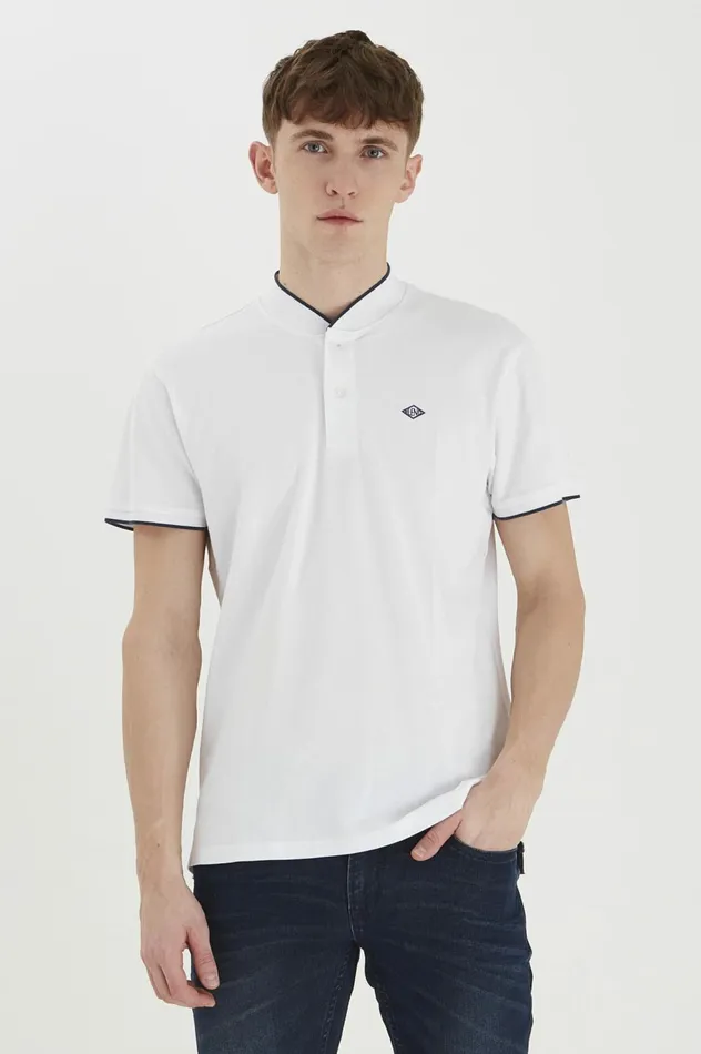 Men Polos Blend Polo Shirt Bright White
