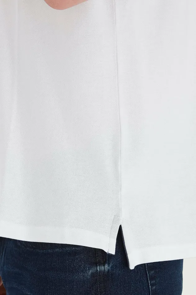 Men Polos Blend Polo Shirt Bright White