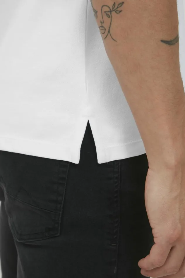 Men Polos Blend Polo Shirt Bright White