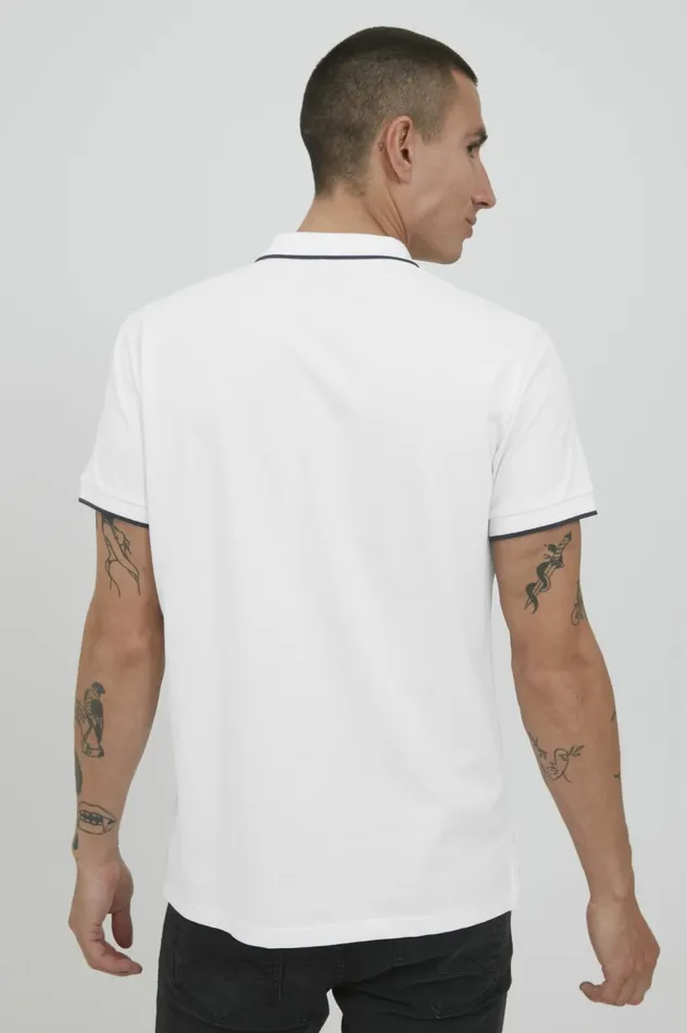 Men Polos Blend Polo Shirt Bright White