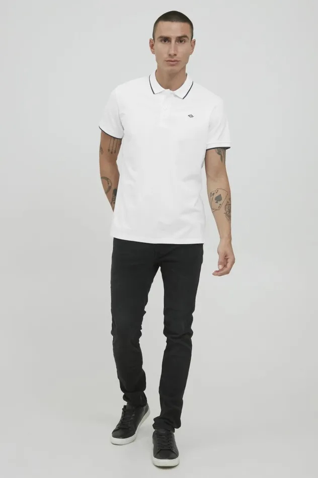 Men Polos Blend Polo Shirt Bright White