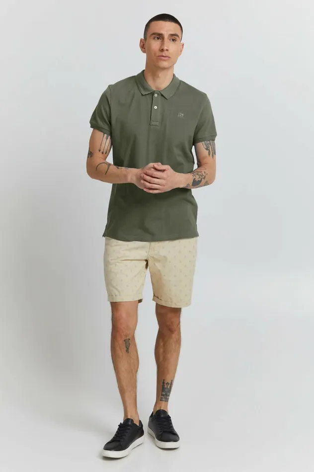 Men Polos Blend Polo Shirt Olive Night