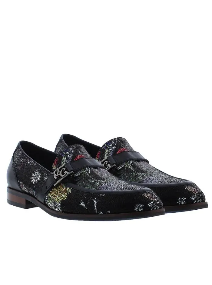 Men RETRO LOAFER Black Robert Graham Shoes