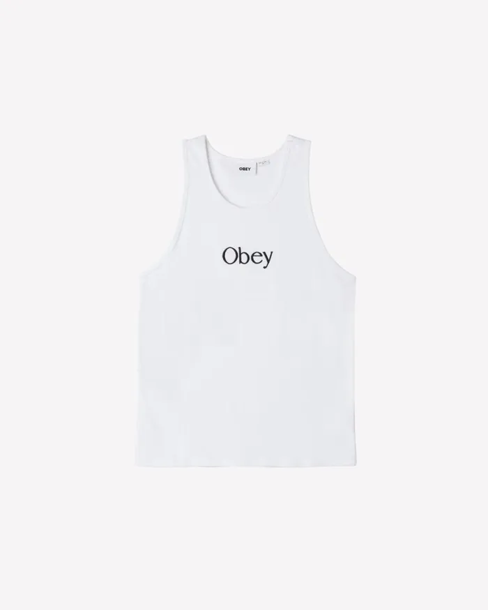 Men ROSEMONT RIB TANK Black OBEY Clothing TOPS