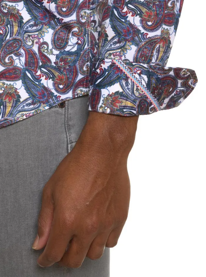 Men SABIR LONG SLEEVE BUTTON DOWN SHIRT Multi Robert Graham Button Down Shirts