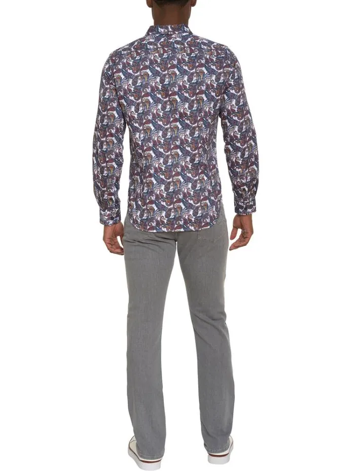 Men SABIR LONG SLEEVE BUTTON DOWN SHIRT Multi Robert Graham Button Down Shirts
