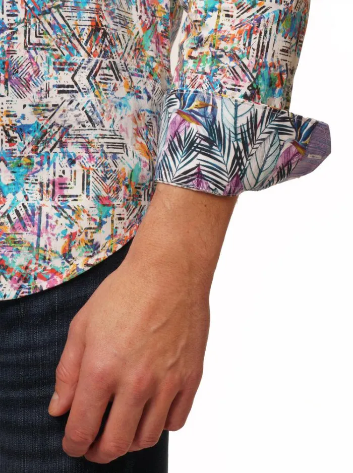 Men SALTON LONG SLEEVE BUTTON DOWN SHIRT Multi Robert Graham Button Down Shirts