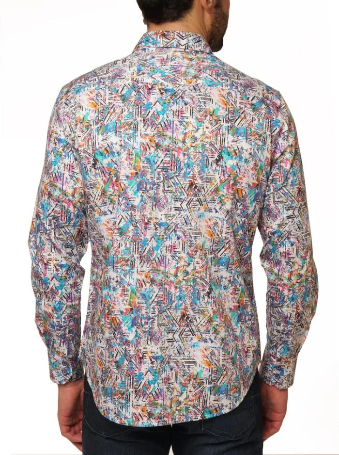 Men SALTON LONG SLEEVE BUTTON DOWN SHIRT Multi Robert Graham Button Down Shirts