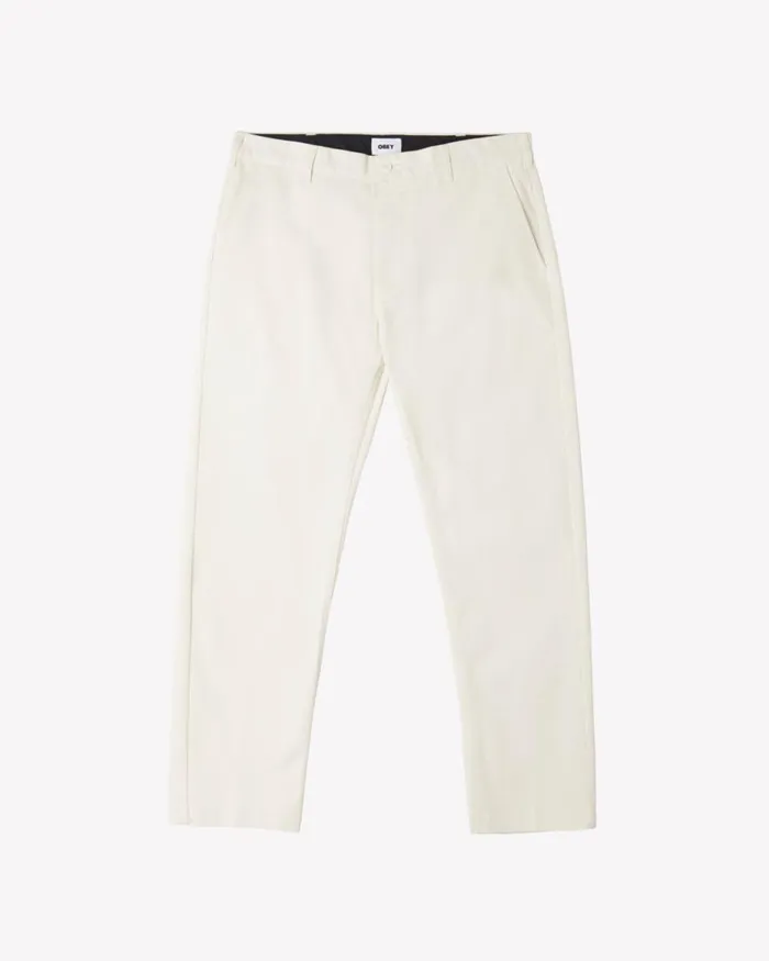 Men STRAGGLER WORK PANT Unbleached OBEY Clothing BOTTOMS