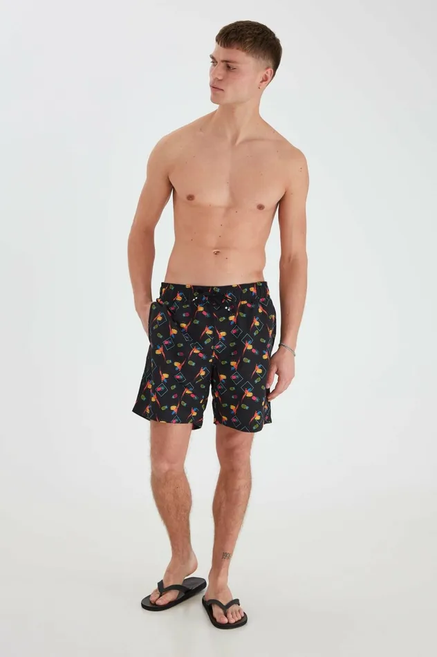 Men Swim Shorts Blend Swimwear Black