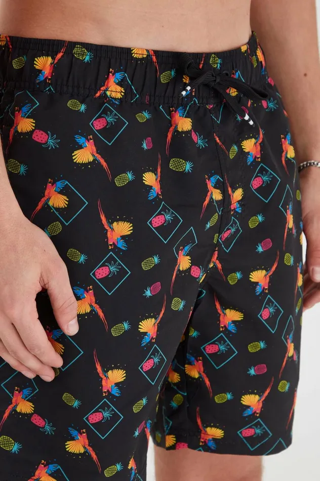 Men Swim Shorts Blend Swimwear Black
