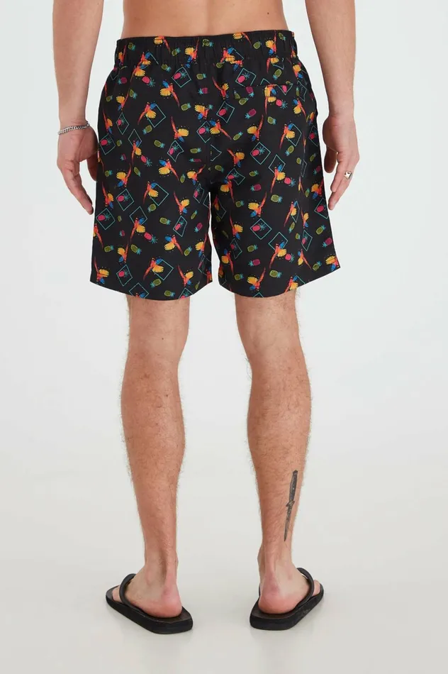 Men Swim Shorts Blend Swimwear Black