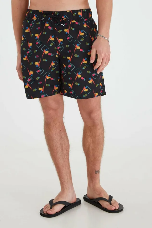 Men Swim Shorts Blend Swimwear Black