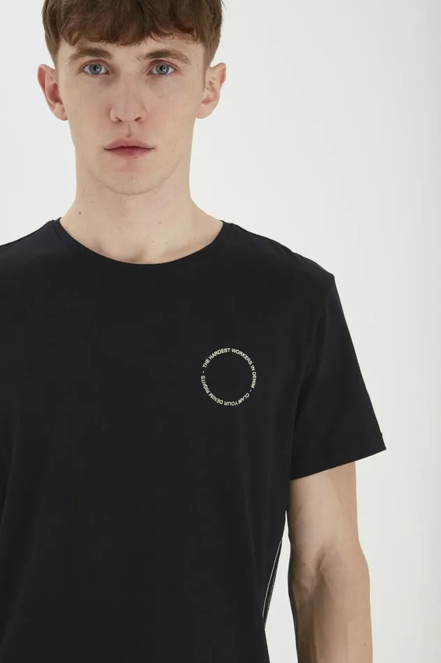 Men TShirts Blend Tshirt Black