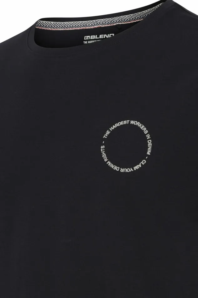 Men TShirts Blend Tshirt Black