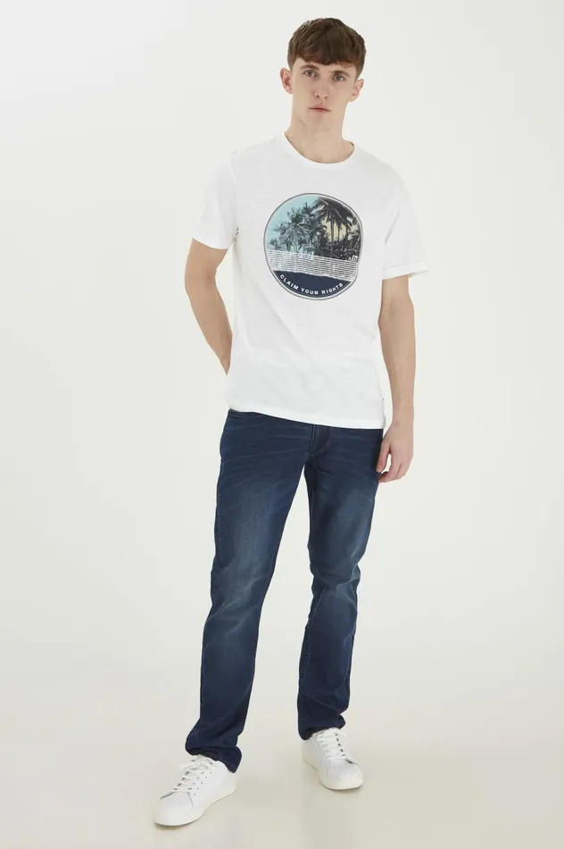 Men TShirts Blend Tshirt Bright White