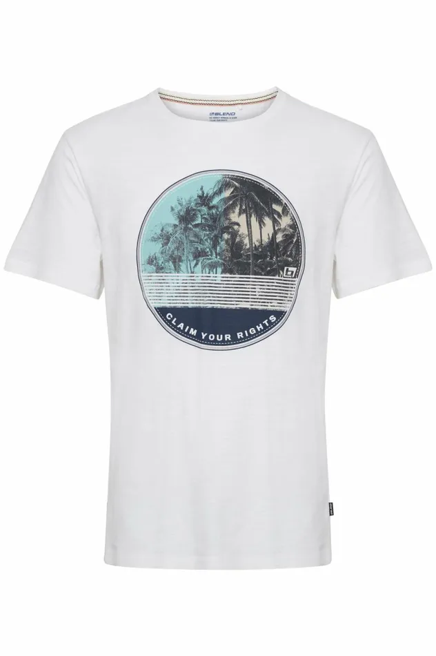 Men TShirts Blend Tshirt Bright White