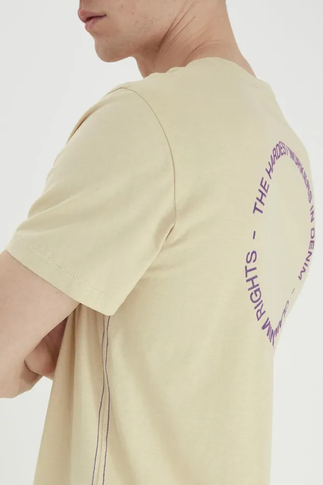 Men TShirts Blend Tshirt Oyster Gray