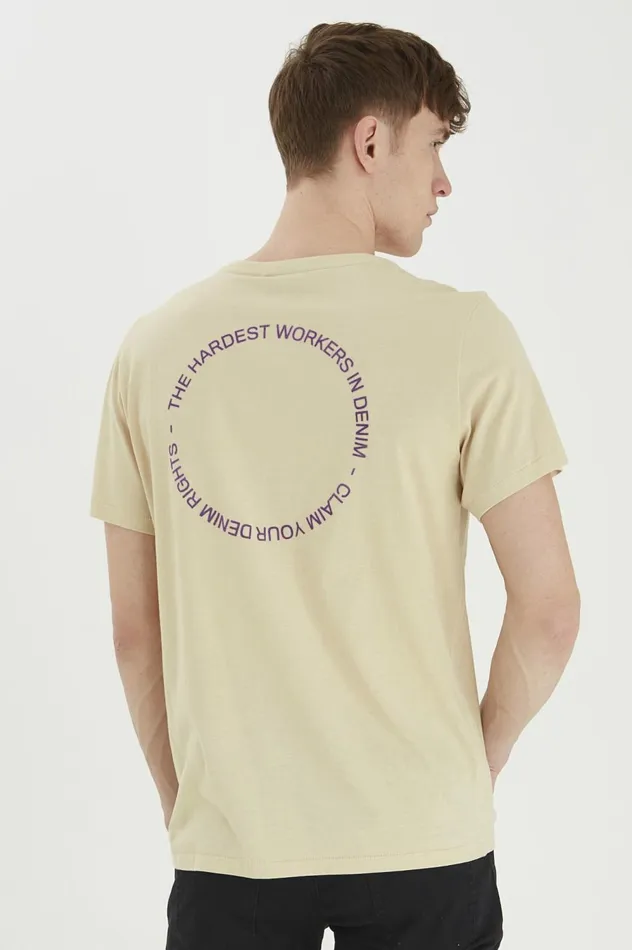 Men TShirts Blend Tshirt Oyster Gray