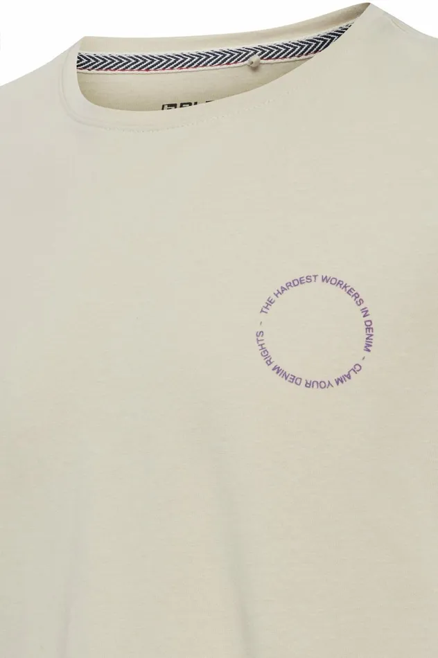Men TShirts Blend Tshirt Oyster Gray