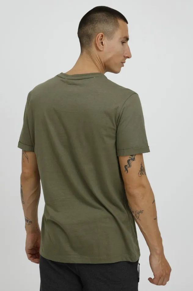 Men TShirts Blend Tshirt Winter Moss