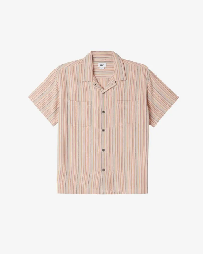 Men TALBY SHIRT Unbleached Multi OBEY Clothing TOPS