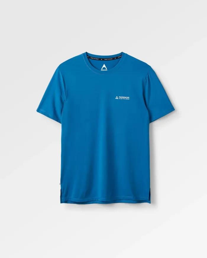 Men Tops Passenger All Day Active Recycled TShirt Blue Steel Blue Steel